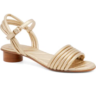 Amalfi By Rangoni Barocco Ankle Strap Sandal In Gold