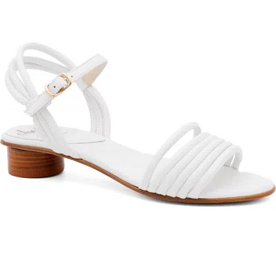 Amalfi By Rangoni Barocco Ankle Strap Sandal In White