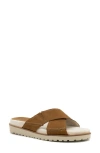 Amalfi By Rangoni Barolo Platform Slide Sandal In Sequoia Tiffany