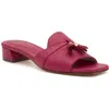Amalfi By Rangoni Bussola Slide Sandal In Fuxia Parmasoft - Gold Met
