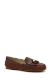 Amalfi By Rangoni Danila Tassel Driving Loafer In Chili Stuoia/mocha Parma