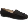 Amalfi By Rangoni Donnola Kiltie Penny Loafer In Black Tiffany