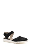 Amalfi By Rangoni Empoli Flat In Nero Parmasoft Leather
