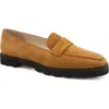 Amalfi By Rangoni Giuliano Loafer In Sequoia Brown Tiffany Nubuk