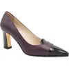 Amalfi By Rangoni Ibis Pump In Eggplant Black Glove Patent