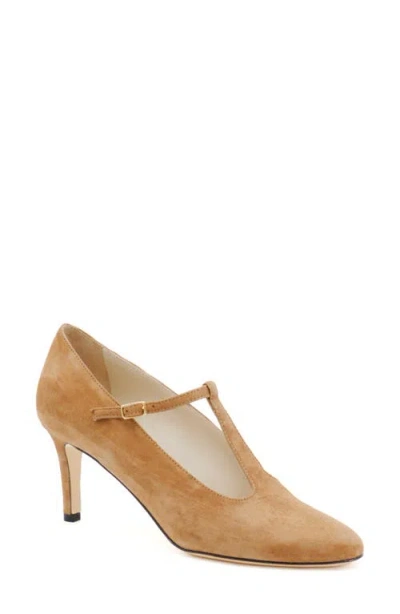 Amalfi By Rangoni Lucrezia T-strap Pump In Toasted Cashmere