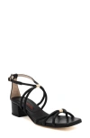 Amalfi By Rangoni Manchester Ankle Strap Sandal In Black Parmasoft