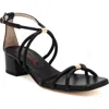 Amalfi By Rangoni Manchester Ankle Strap Sandal In Black Parmasoft