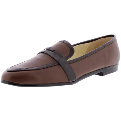 Amalfi By Rangoni Oreste Womens Patent Trim Slip On Penny Loafers In Multi