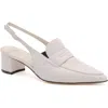 Amalfi By Rangoni Poseidone Slingback Pointed Toe Loafer Pump In Nuvola Parmasoft