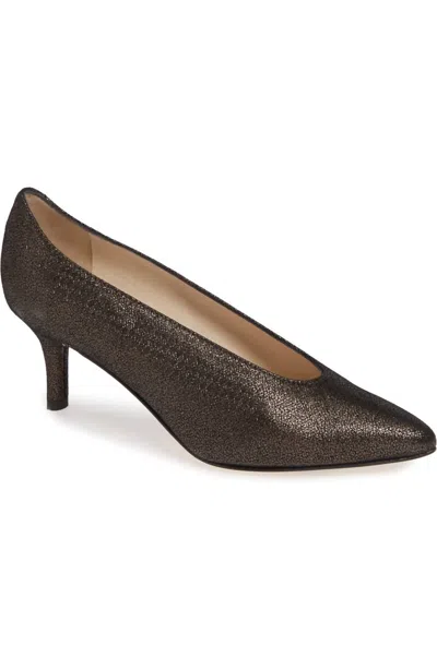 Amalfi By Rangoni Prezioso Text/crack Pumps - Medium Width In Graphite In Brown
