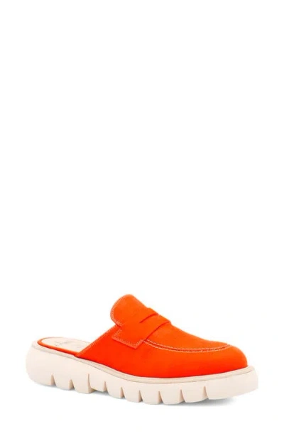 Amalfi By Rangoni Rapido Lug Sole Penny Loafer In Orange