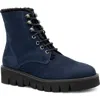Amalfi By Rangoni Rivoli Faux Shearling Bootie In Blue
