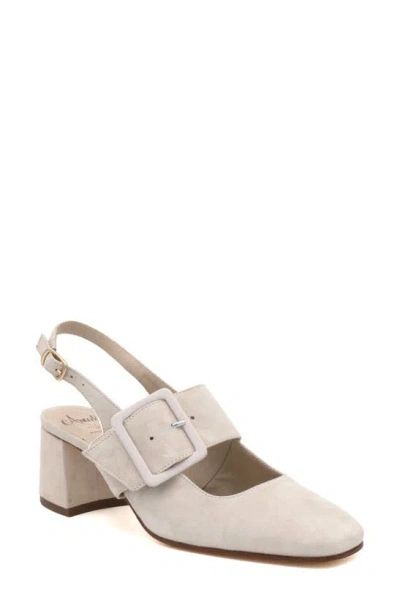 Amalfi By Rangoni Selva Slingback Pump In Ivory / Bianco Heel Buckle