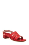 Amalfi By Rangoni Baltimore Combat Boot In Red Lobo W/platinum Buckle