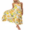 Amalfi By Rangoni Strap Back Dress In Lemon