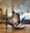 Amalfi By Rangoni Tirana Twisted 2band Sandal - Medium Width In Pewter In Silver