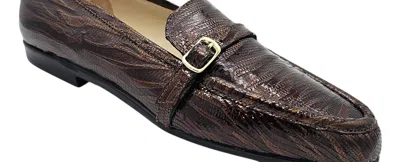 Amalfi By Rangoni Women's Okapi Tiger Print Flat Shoes In Cognac