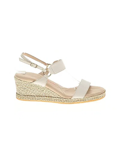 Pre-owned Amalfi Wedges In White