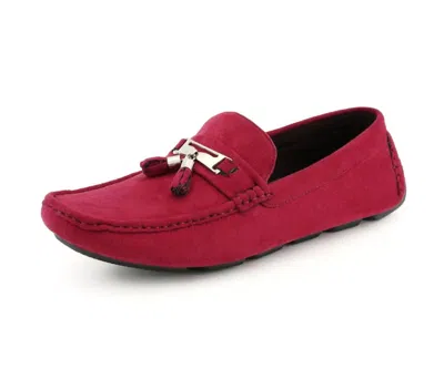 Amali Men's Dyer Loafer In Red In Brown