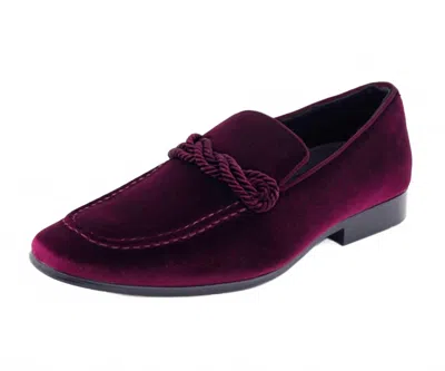 Amali Men's Essex Loafer In Burgundy In Purple