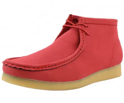 Amali Men's Jason 2 Chukka Boots In Red In Pink