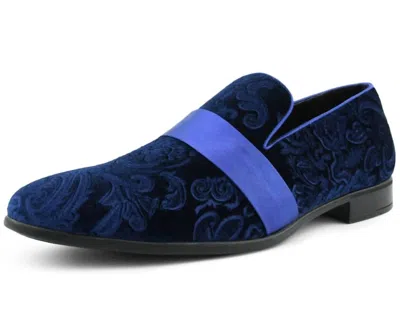 Amali Men's King Loafer In Navy In Blue