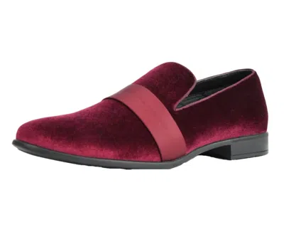 Amali Men's Knight Loafer In Burgundy In Nude