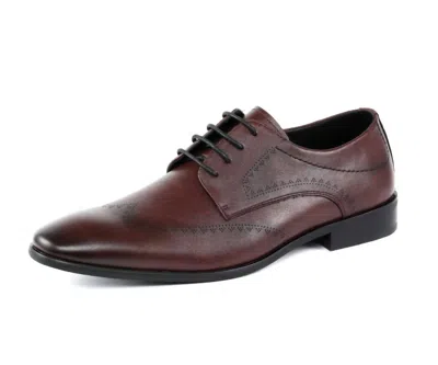 Amali Men's Rui Oxford Shoes In Burgundy In Brown