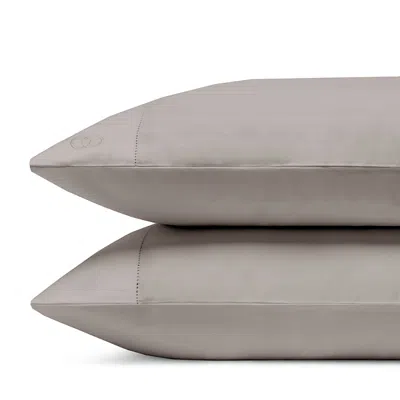 Amalia Home Collection Cotton & Silk King Pillowcase, Pair - Exclusive In Gray
