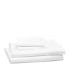 Amalia Home Collection Cotton & Silk Sheet Set, Queen - Exclusive In White