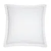 Amalia Home Collection Dalila Sateen Euro Sham - Exclusive In White/silver