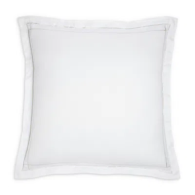 Amalia Home Collection Dalila Sateen Euro Sham - Exclusive In White/silver