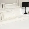 Amalia Home Collection Dalila Sateen Fitted Sheet, Queen - Exclusive In Cream