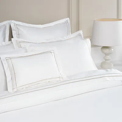 Amalia Home Collection Dalila Sateen Fitted Sheet, Queen - Exclusive In White