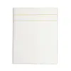 Amalia Home Collection Dalila Sateen Flat Sheet, Queen - Exclusive In Cream/gold