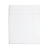 Amalia Home Collection Dalila Sateen Flat Sheet, Queen - Exclusive In White/silver