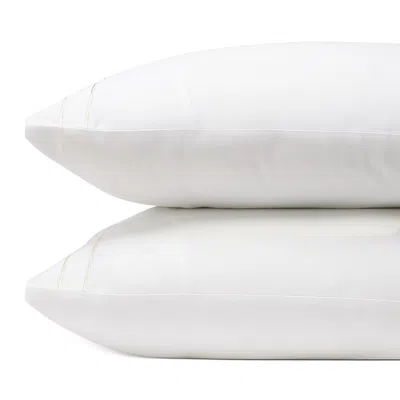 Amalia Home Collection Dalila Sateen Standard Pillowcase Set In White