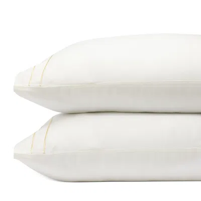 Amalia Home Collection Dalila Sateen Standard Pillowcase Set In White