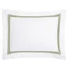 Amalia Home Collection Douro Boudoir Sham In White/green Forest