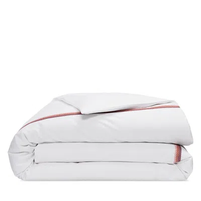 Amalia Home Collection Douro Egyptian Cotton Duvet Cover, Queen In Red