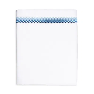 Amalia Home Collection Douro Egyptian Cotton Flat Sheet, King In Blue