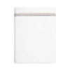 Amalia Home Collection Douro Egyptian Cotton Flat Sheet, King In White/greige