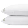 Amalia Home Collection Douro Egyptian Cotton King Pillowcase, Set Of 2 In White