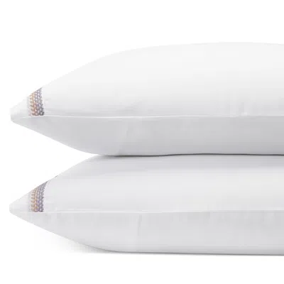 Amalia Home Collection Douro Egyptian Cotton King Pillowcase, Set Of 2 In White