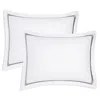 Amalia Home Collection Douro Egyptian Cotton Standard Sham, Set Of 2