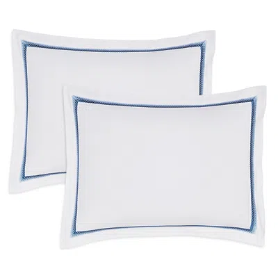 Amalia Home Collection Douro Egyptian Cotton Standard Sham, Set Of 2 In Blue