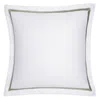 Amalia Home Collection Douro Euro Sham In White/green Forest