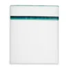 Amalia Home Collection Lagos Gradient Egyptian Cotton Sateen Flat Sheet, Queen - Exclusive In White/esmerald