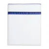 Amalia Home Collection Lagos Gradient Egyptian Cotton Sateen Flat Sheet, Queen - Exclusive In White/navy